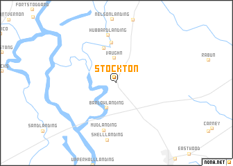 map of Stockton