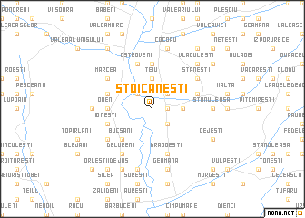 map of Stoicăneşti