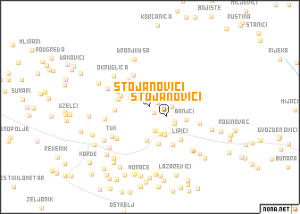 map of Stojanovići