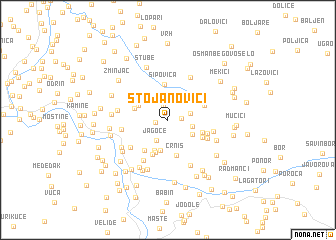 map of Stojanovići