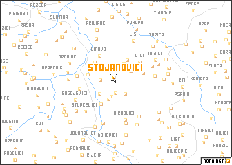 map of Stojanovići