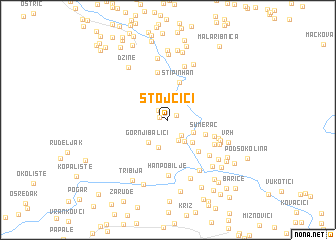 map of Stojčići