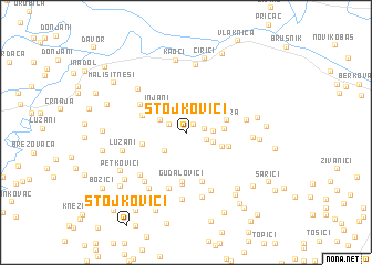 map of Stojkovići