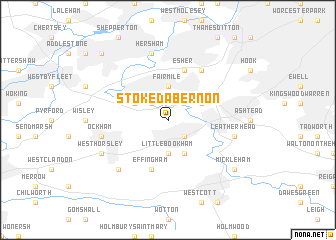 map of Stoke DʼAbernon