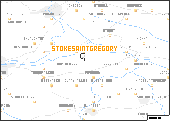 map of Stoke Saint Gregory