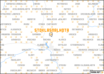 map of Stoklasná Lhota