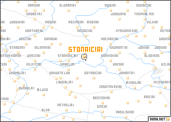 map of Stonaičiai