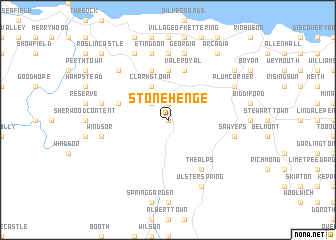 map of Stonehenge