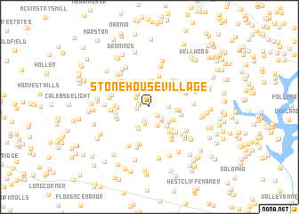 map of Stone House Village