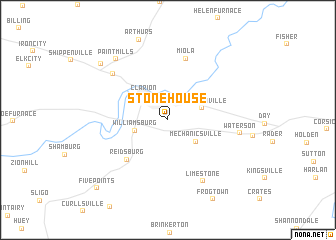 map of Stone House