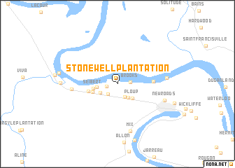 map of Stonewell Plantation