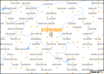 map of Stonkiškė