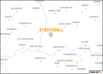 map of Stony Knoll