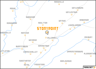 map of Stony Point