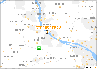 map of Stoops Ferry