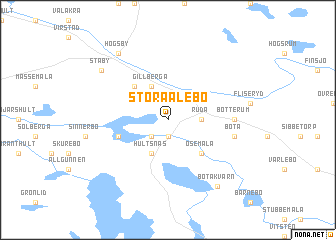 map of Stora Alebo