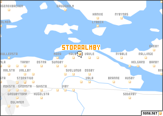 map of Stora Almby