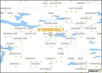 map of Stora Ånhult