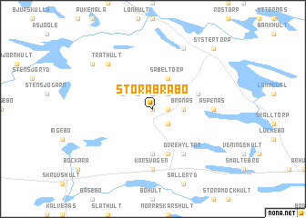 map of Stora Bråbo