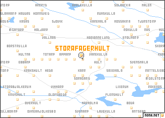 map of Stora Fagerhult