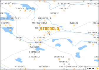 map of Stora Klo