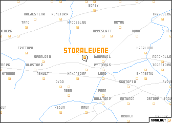 map of Stora Levene