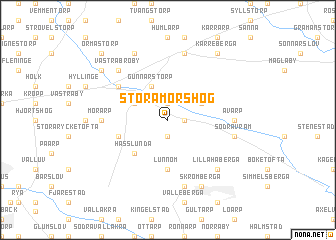map of Stora Mörshög