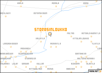 map of Storåsinloukko