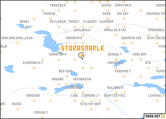 map of Stora Snärle