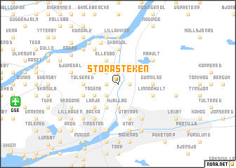 map of Stora Steken