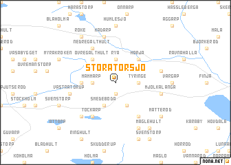 map of Stora Torsjö