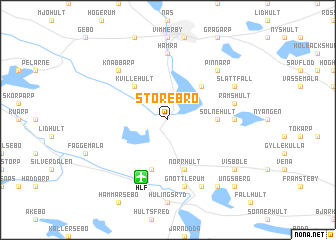 map of Storebro