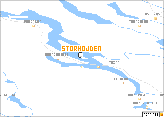 map of Storhöjden