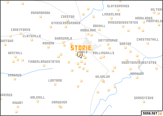 map of Storie