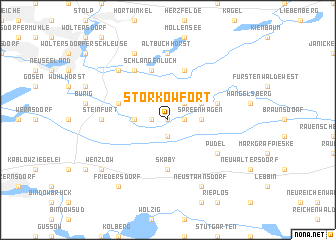 map of Storkowfort