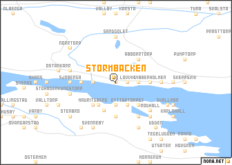 map of Stormbäcken