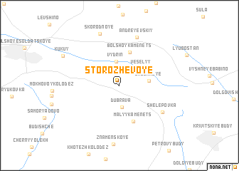 map of Storozhevoye