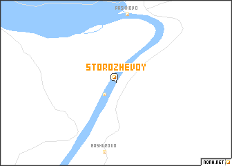 map of Storozhevoy