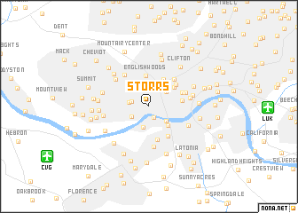 map of Storrs