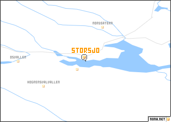 map of Storsjö