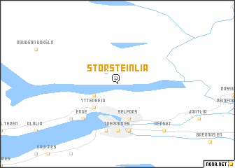 map of Storsteinlia