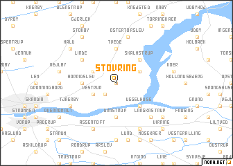 map of Støvring