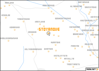 map of Stoyanove