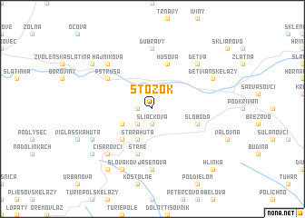 map of Stožok
