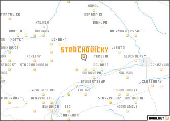 map of Strachovičky