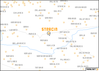 map of Stracin