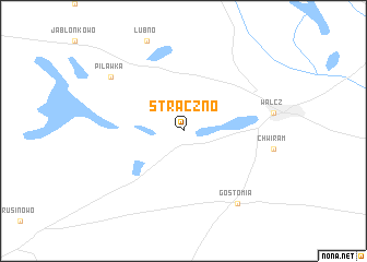 map of Strączno