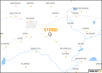 map of Stradi