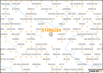 map of Stradzew