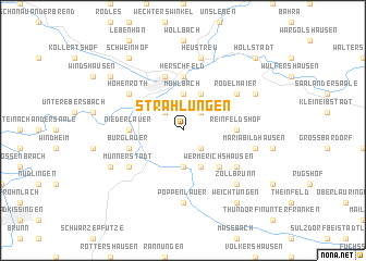 map of Strahlungen